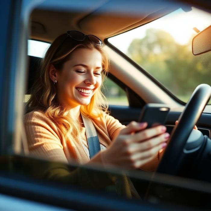 Happy driver